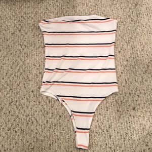 Stripped Body Suit, NWT!